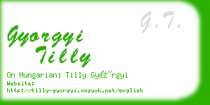 gyorgyi tilly business card